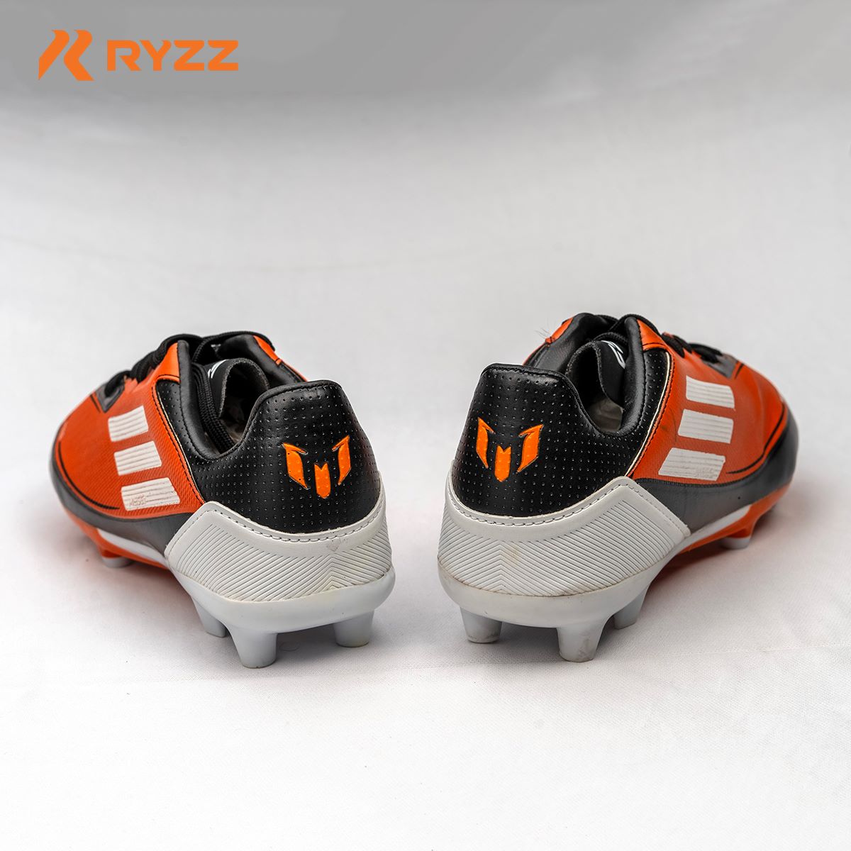 Premium Soccer Boot White & Orange