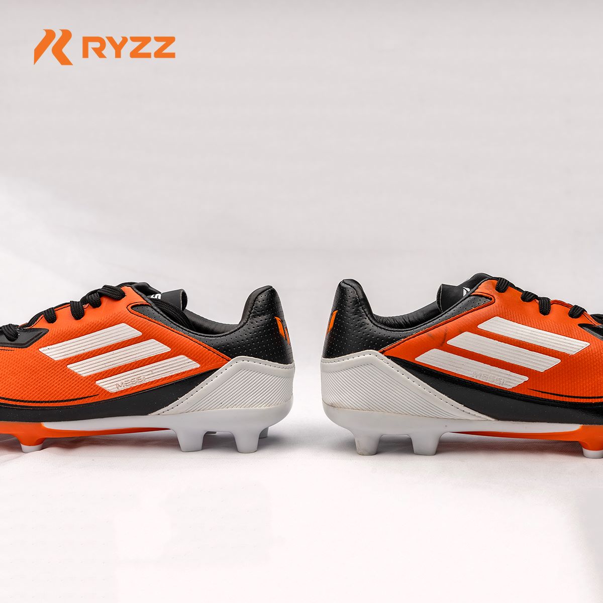 Premium Soccer Boot White & Orange