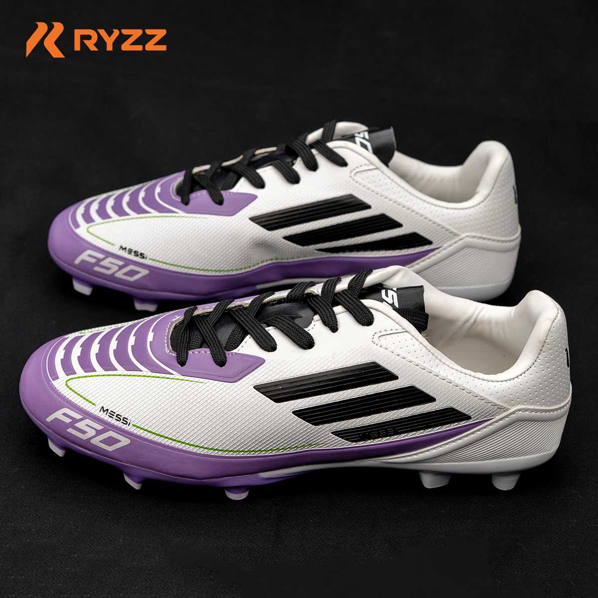 Premium Soccer Boot White & Purple