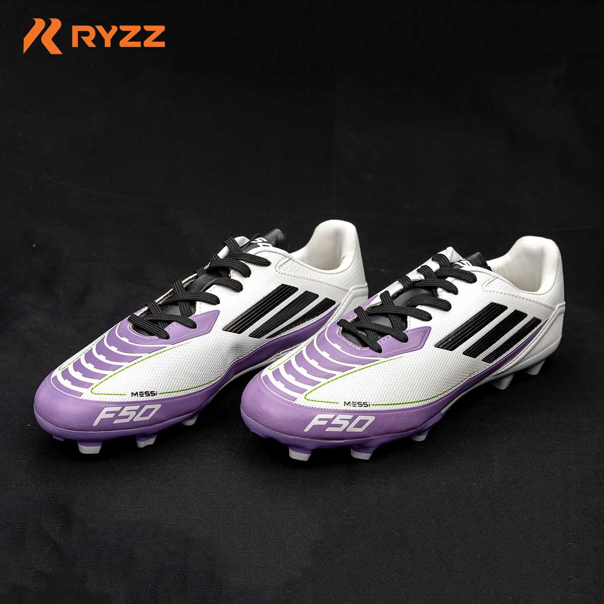 Premium Soccer Boot White & Purple