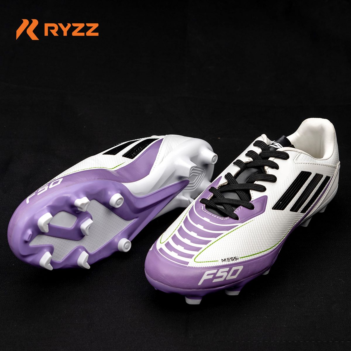 Premium Soccer Boot White & Purple