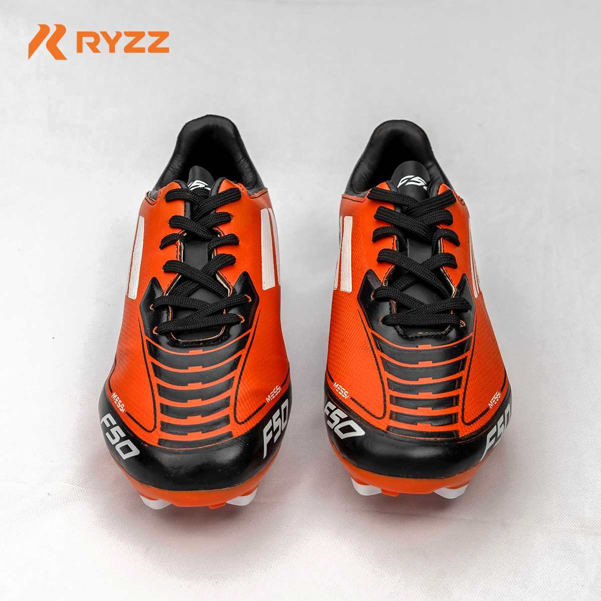 Premium Soccer Boot White & Orange